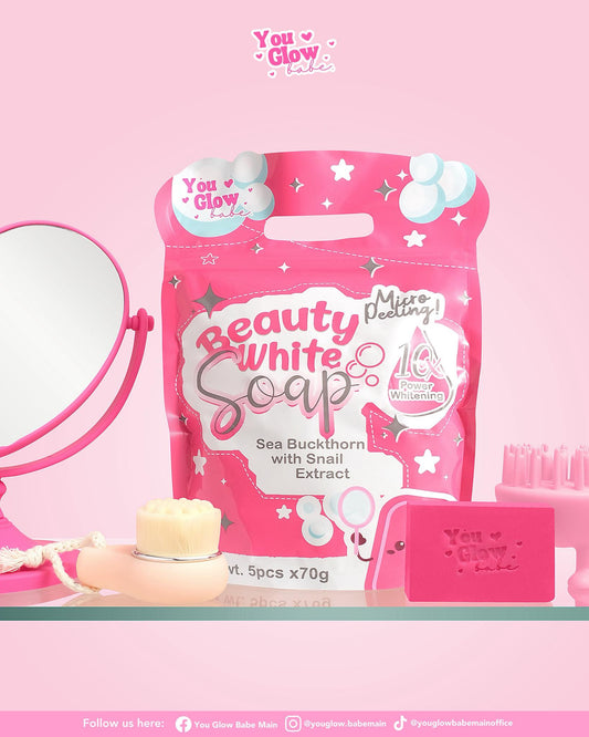 You Glow Babe Beauty White Soap Bars (70g x 5) Sea Buckthorn with Snail Extract