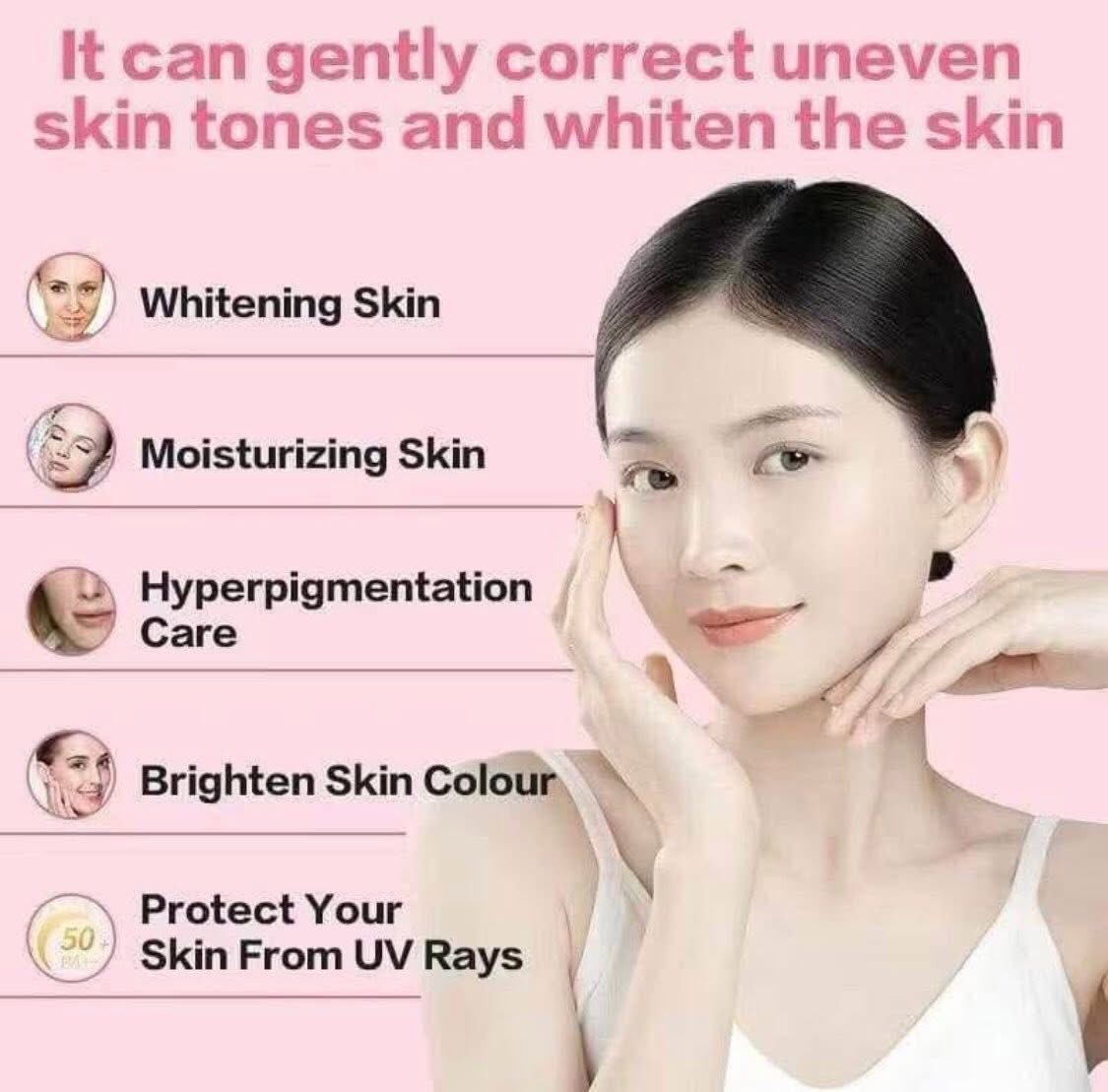 Saludent Whitening Sakura Cream with SPF50 PA+++