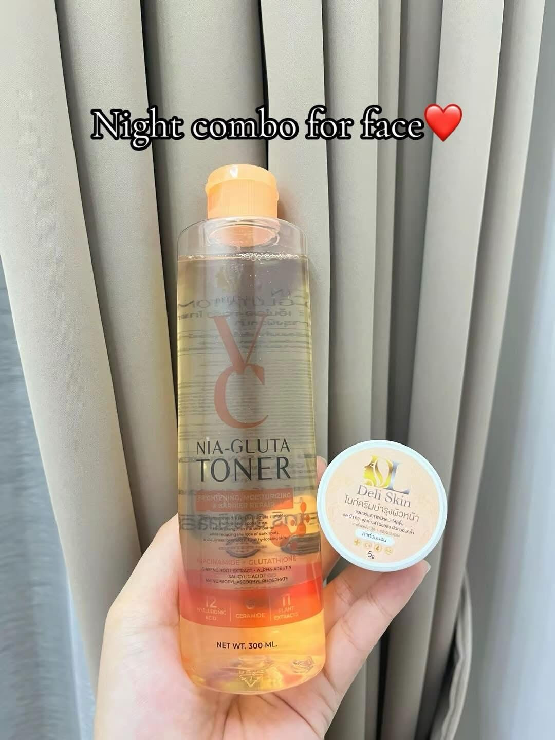 Deli Skin Vc Nia-Gluta Toner Niacinamide-Glutathione 300ml
