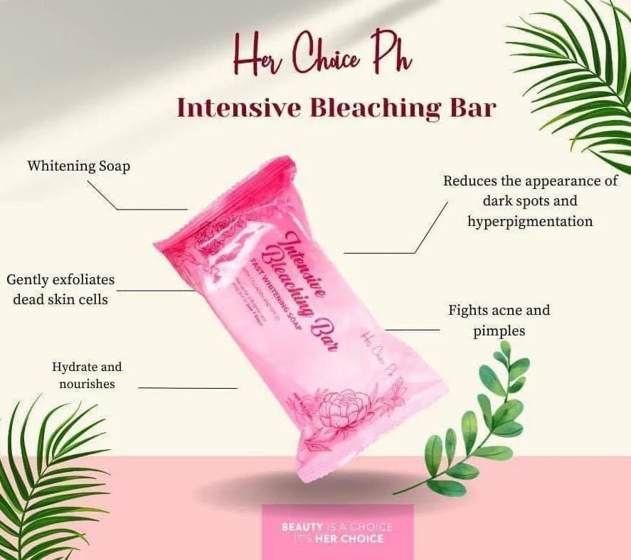 Her Choice PH - Intensive Bleaching Bar - Fast Whitening Soap 120g