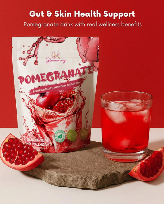 Cris Cosmetics Glowming POMEGRANATE Detox Drink | with Glutathione & Collagen | 10sachets