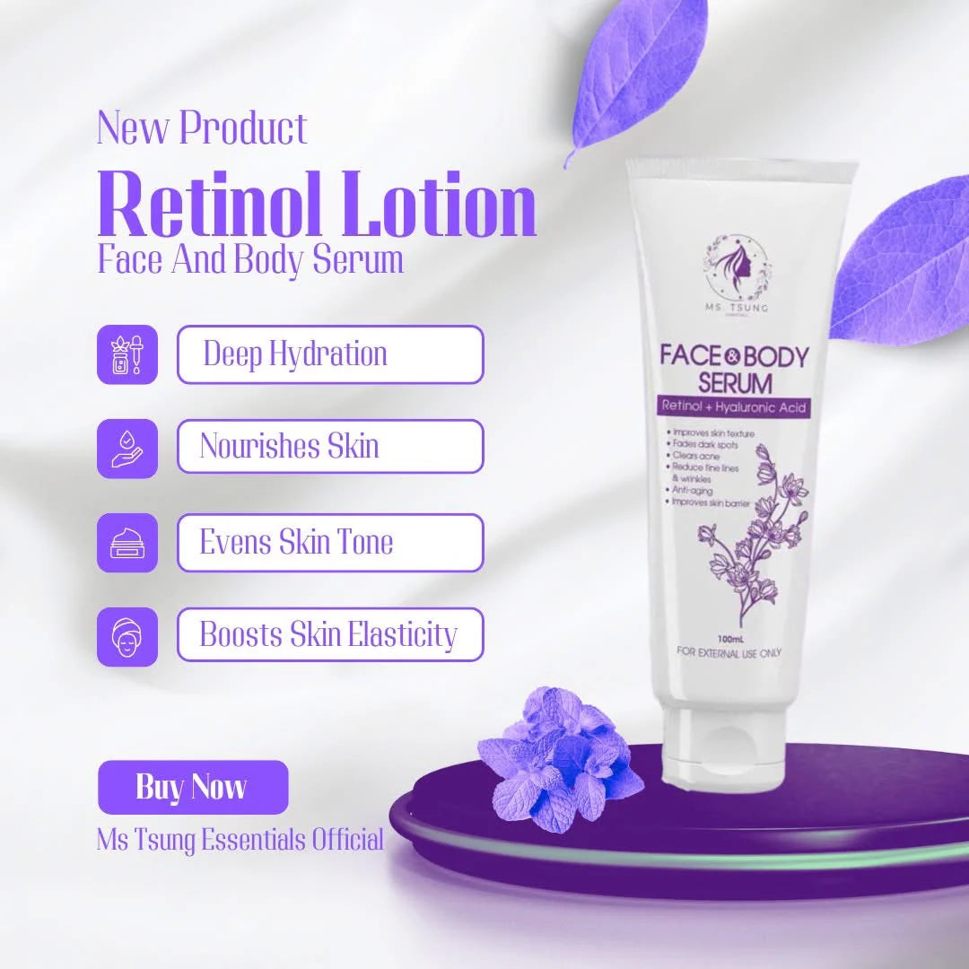 Ms. Tsung - Face and Body Serum - Retinol Hyaluronic Acid 100 ml