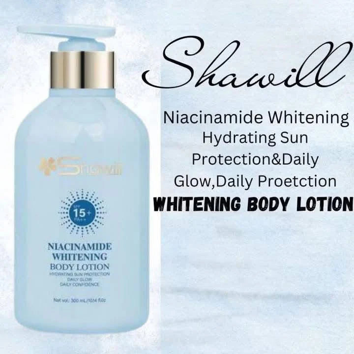 Shawill - Niacinamide Whitening Body Lotion w/ SPF 35 - 300 ml ( BLUE )