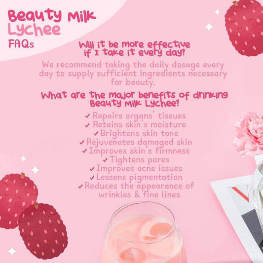Dear Face - Beauty Milk Premium Japanese Lychee Swiss Stemcell Drink 10 c 18g