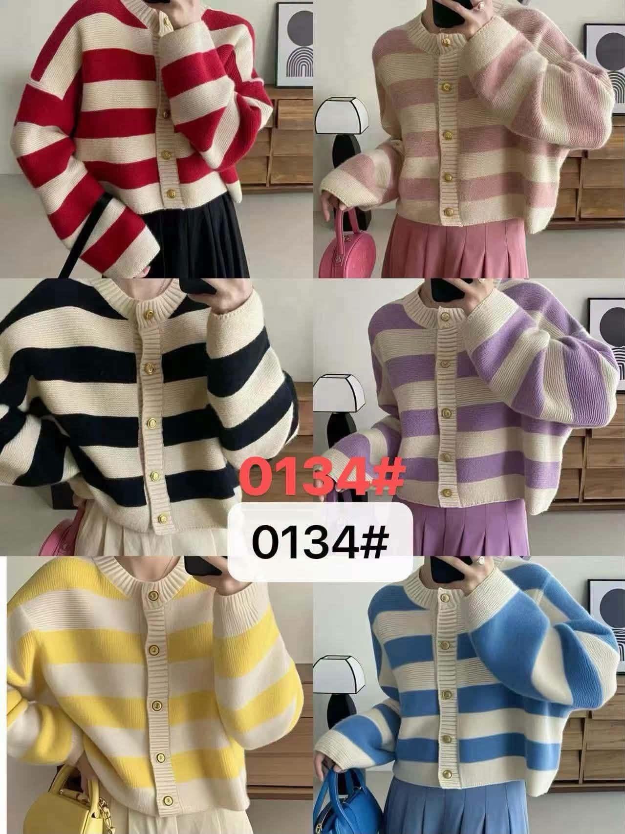 Stripe Knitted Jacket