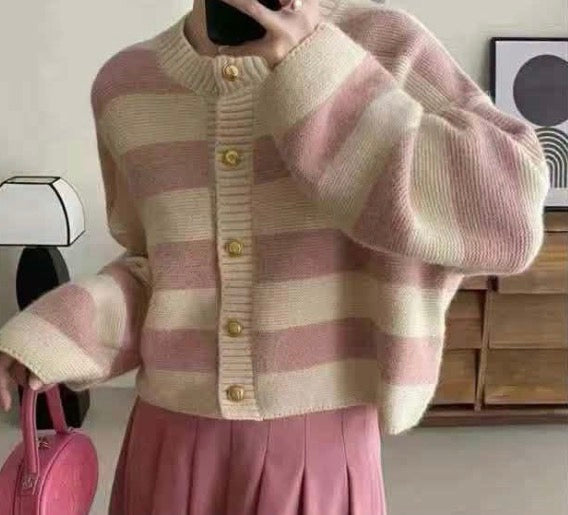 Stripe Knitted Jacket