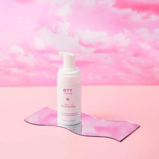 BTY Bright & Light Amino Gentle Cleansing Mouse with Yuzu Ceramides & Niacinamide
