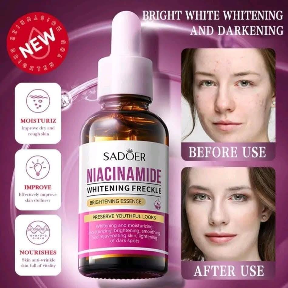 VC TONER SET (VC TONER, SADOER NIACINAMIDE SERUM & ROSE KISS BEAUTY SUNSCREEN