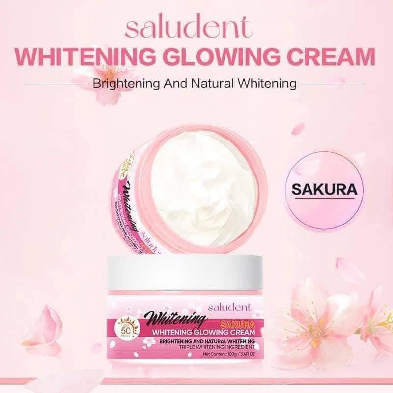 Saludent Whitening Sakura Cream with SPF50 PA+++