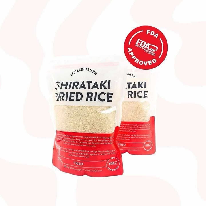 Shirataki Dried Rice by Little Retail PH | Keto/Low Carb Rice  | 500g