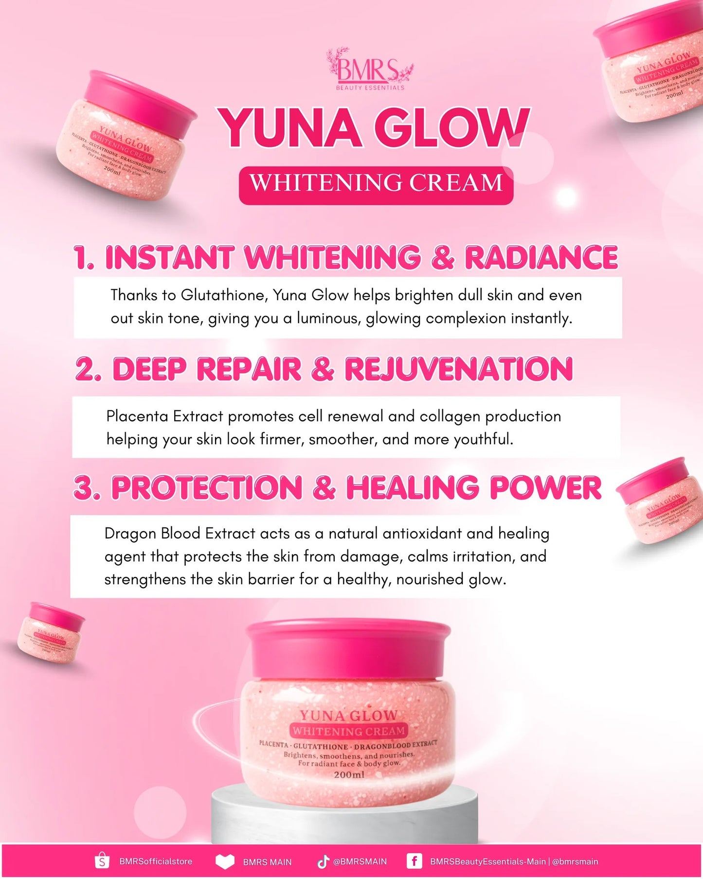 YUNA GLOW Whitening Cream