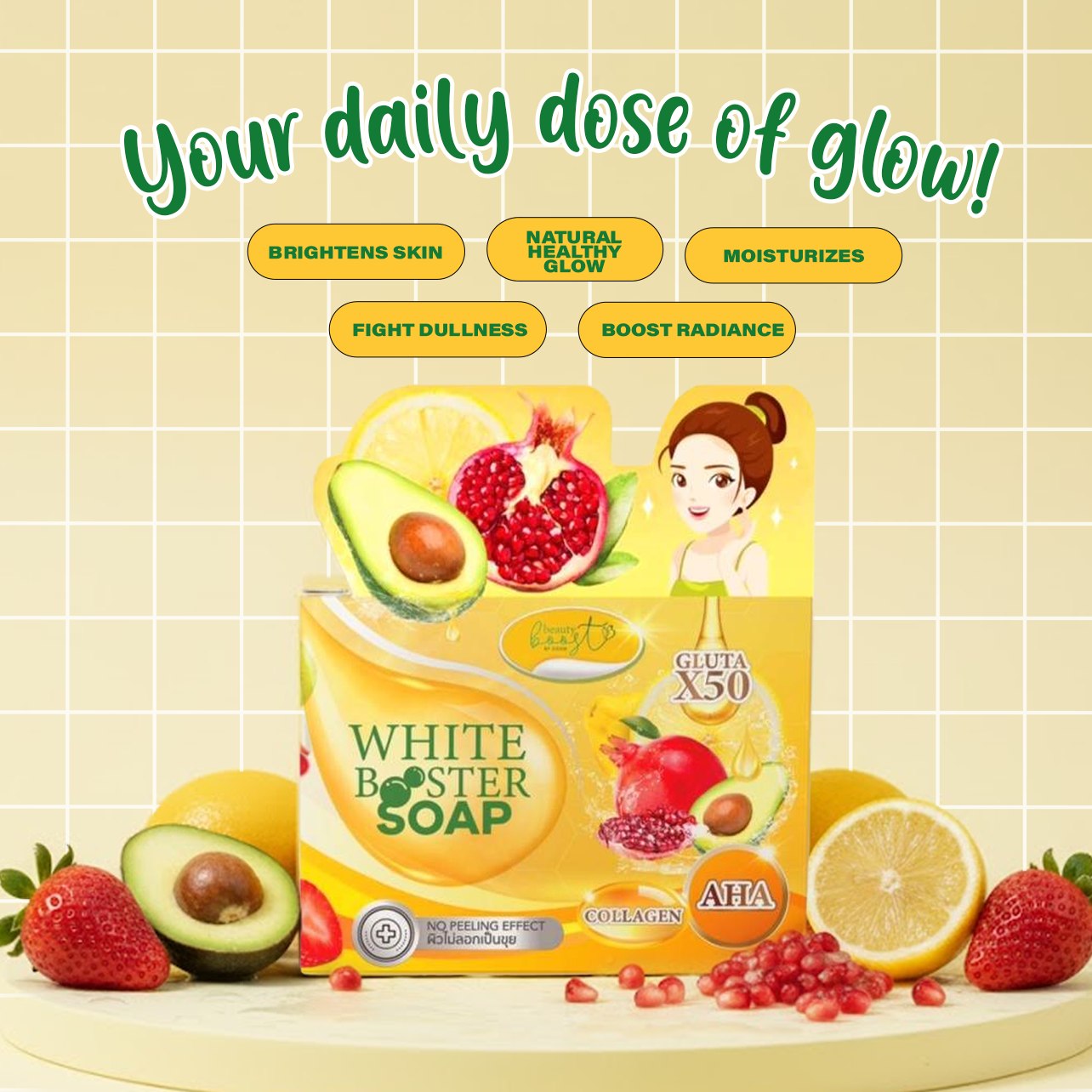 Beauty Boost White Booster Soap  Gluta x50