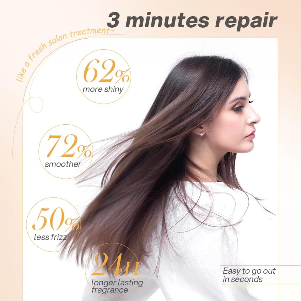 Bremod Performance Argan Oil & Keratin Hair Mask Hydrating Deep Conditioner for Dry, Damaged, Frizzy & Rebonded Hair Anti-Fall, Strengthening, Moisturizing 16.9 Fl Oz