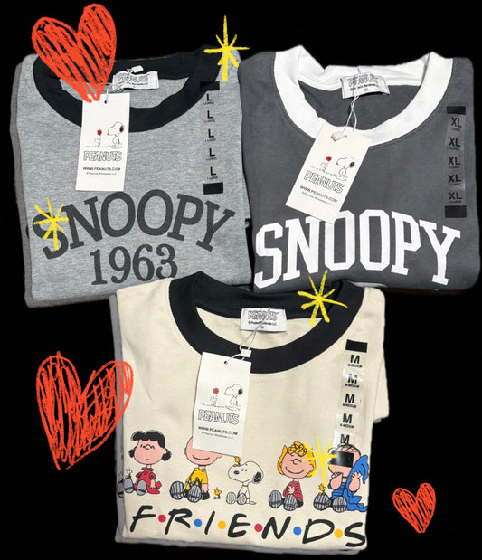 Peanuts Friends Ringer Tee
