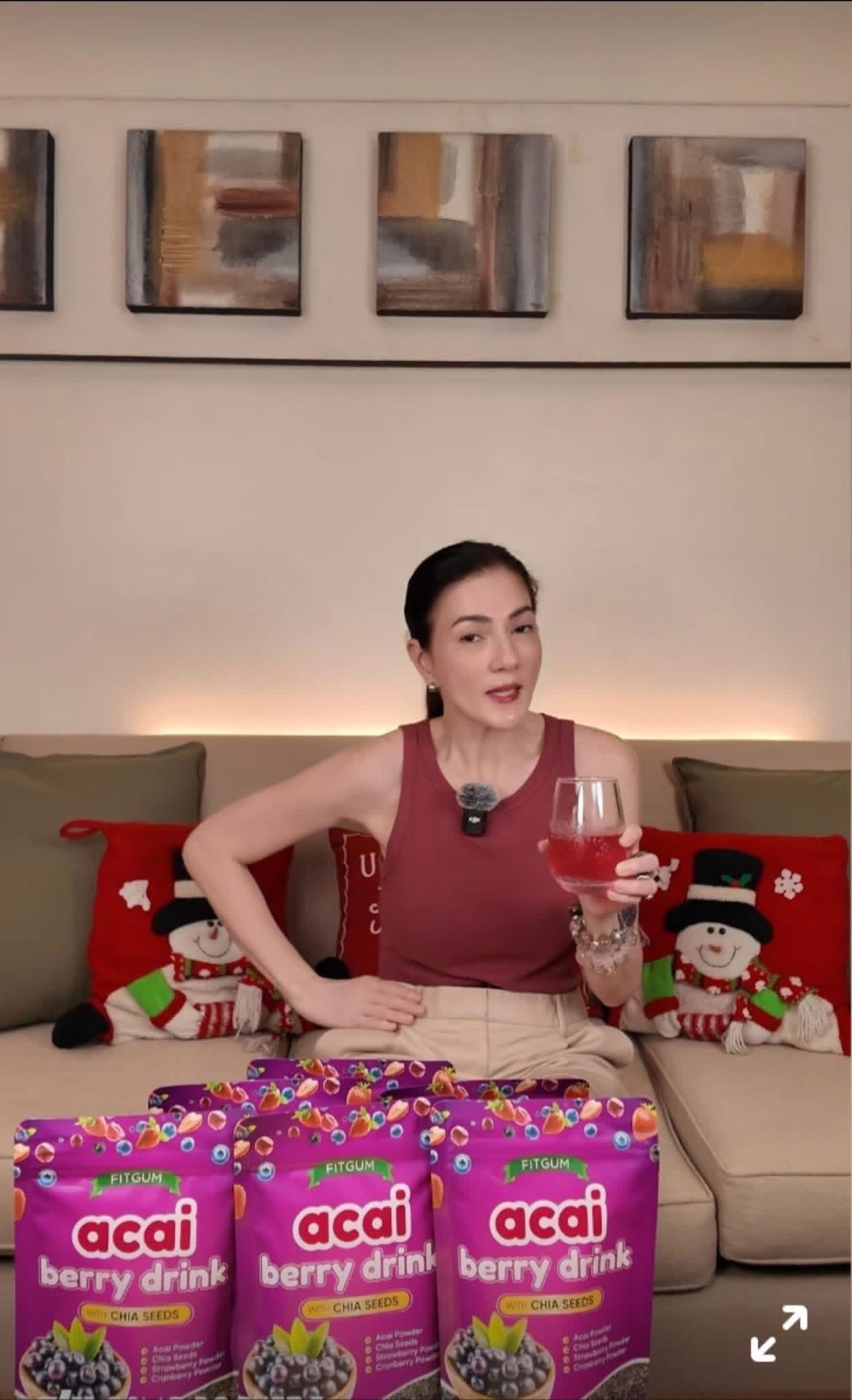 Fitgum Acai Berry drink w/ Chia Seeds