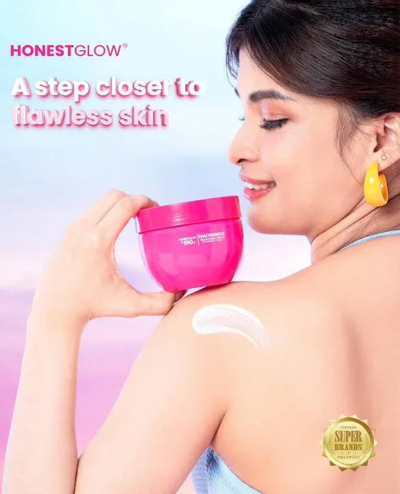 HONESTGLOW 190 NIACINAMIDE CREAM WITH ALPHA ARBUTIN & VITAMIN E -250G