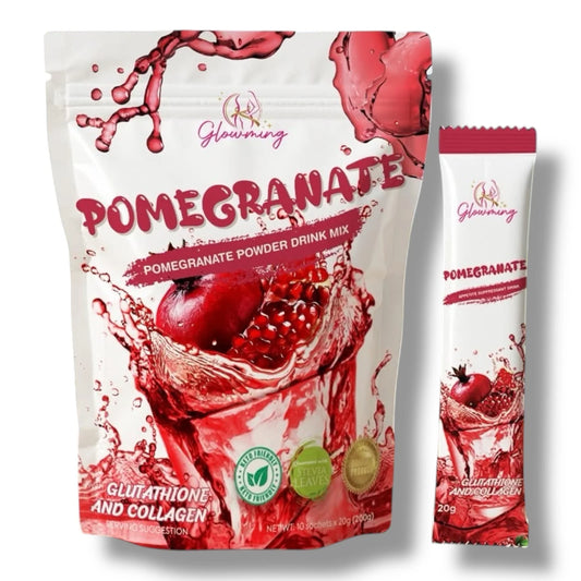 Cris Cosmetics Glowming POMEGRANATE Detox Drink | with Glutathione & Collagen | 10sachets