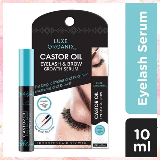 Luxe Organix Castor Oil DUAL TIP Eyelash & Brow Growth Serum | 10ML