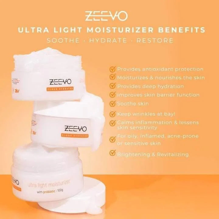 Zeevo Cloud Hydrator Ultra Light Moisturizer w/ Probiotic 100g