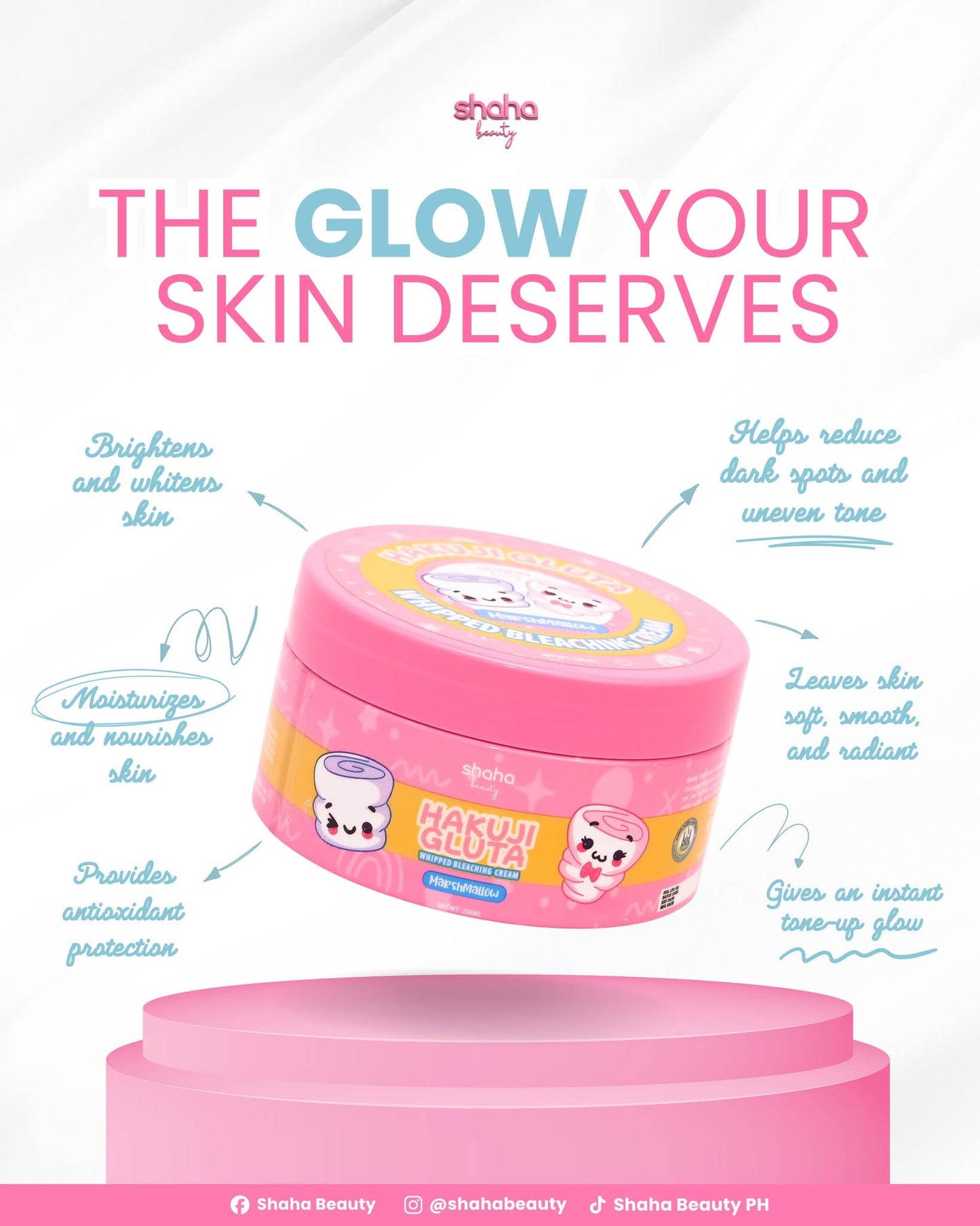 Hakuji Gluta Whipped Bleaching Cream