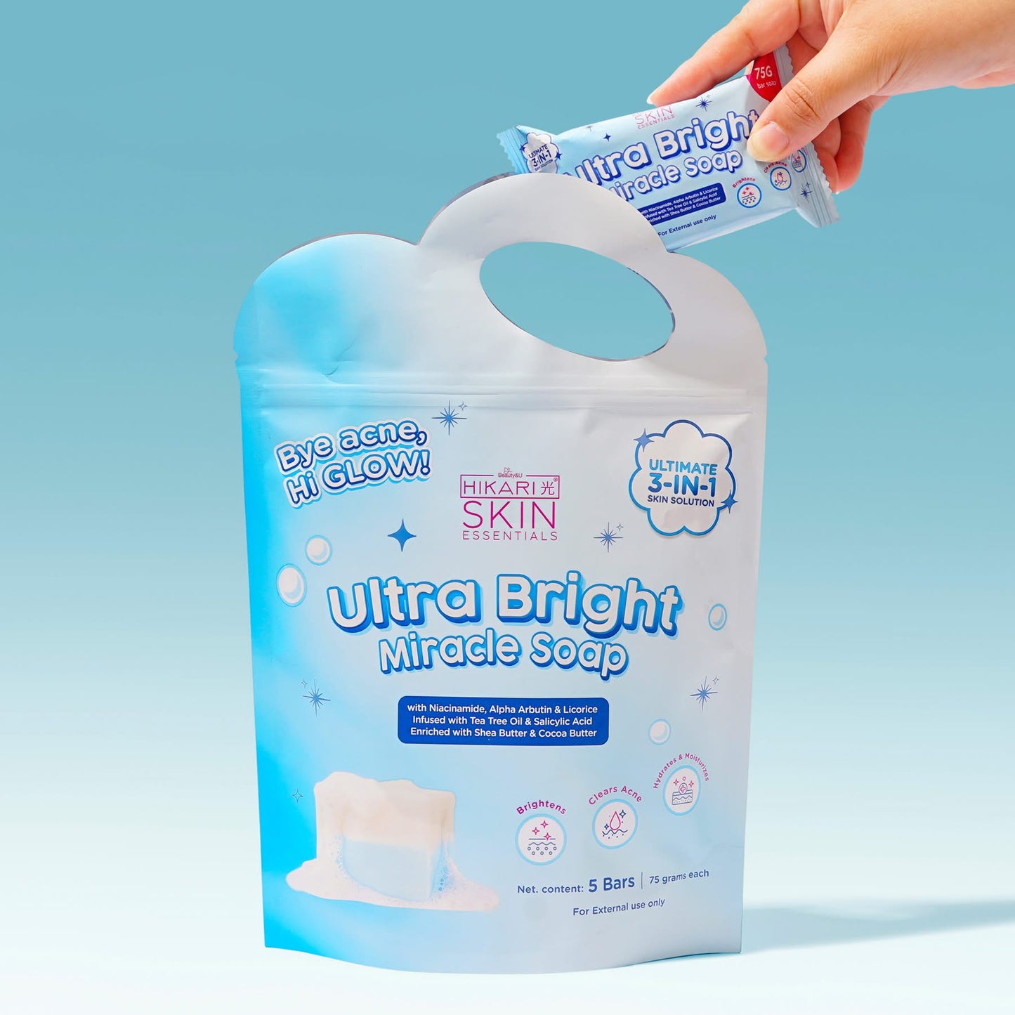 Hikari Ultra Bright Miracle Soap 5 bars