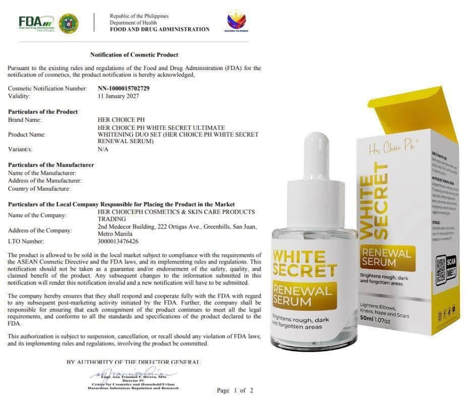 Herchoice White Secret Serum