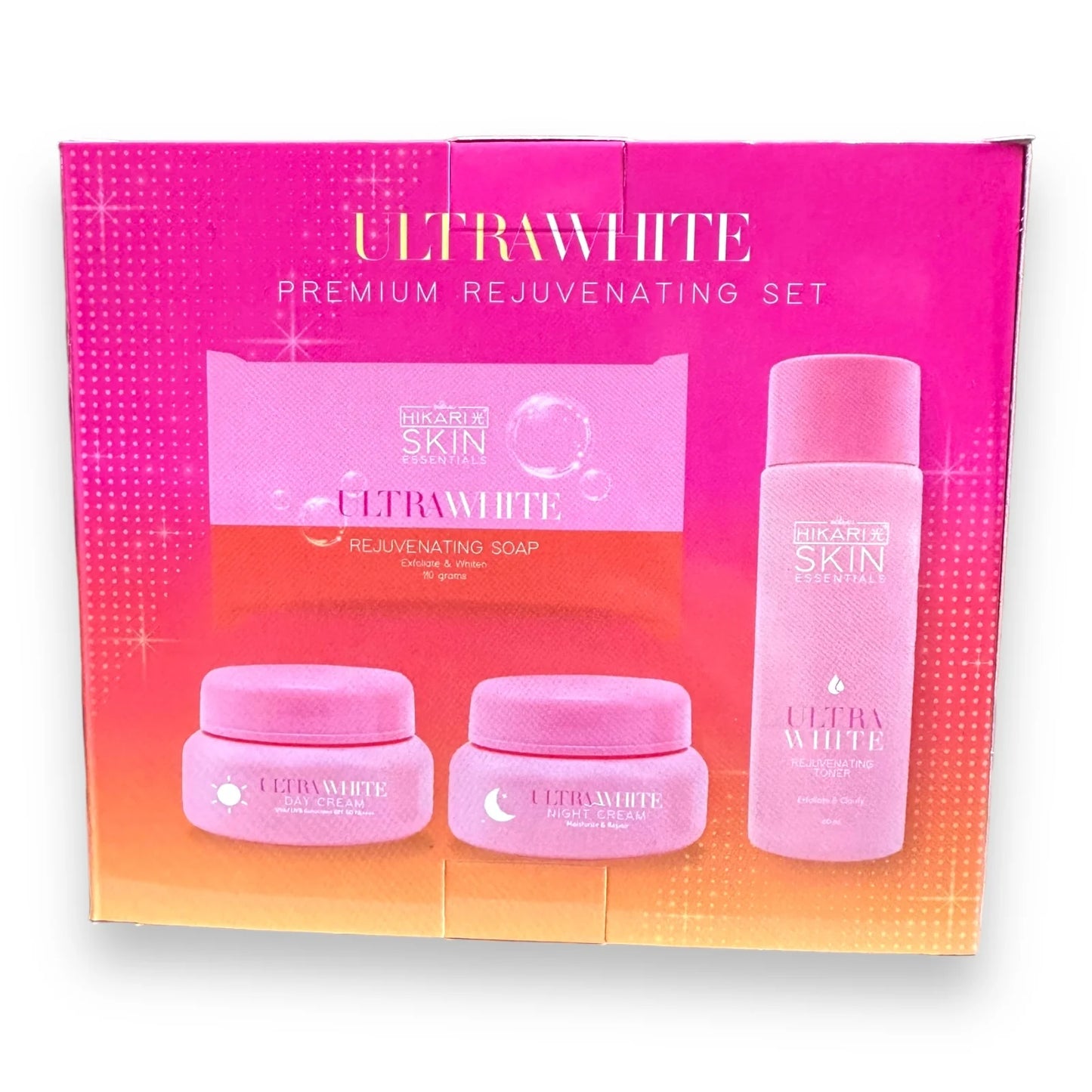 Hikari Skin Essentials - Ultra White Premium Rejuvenating Set