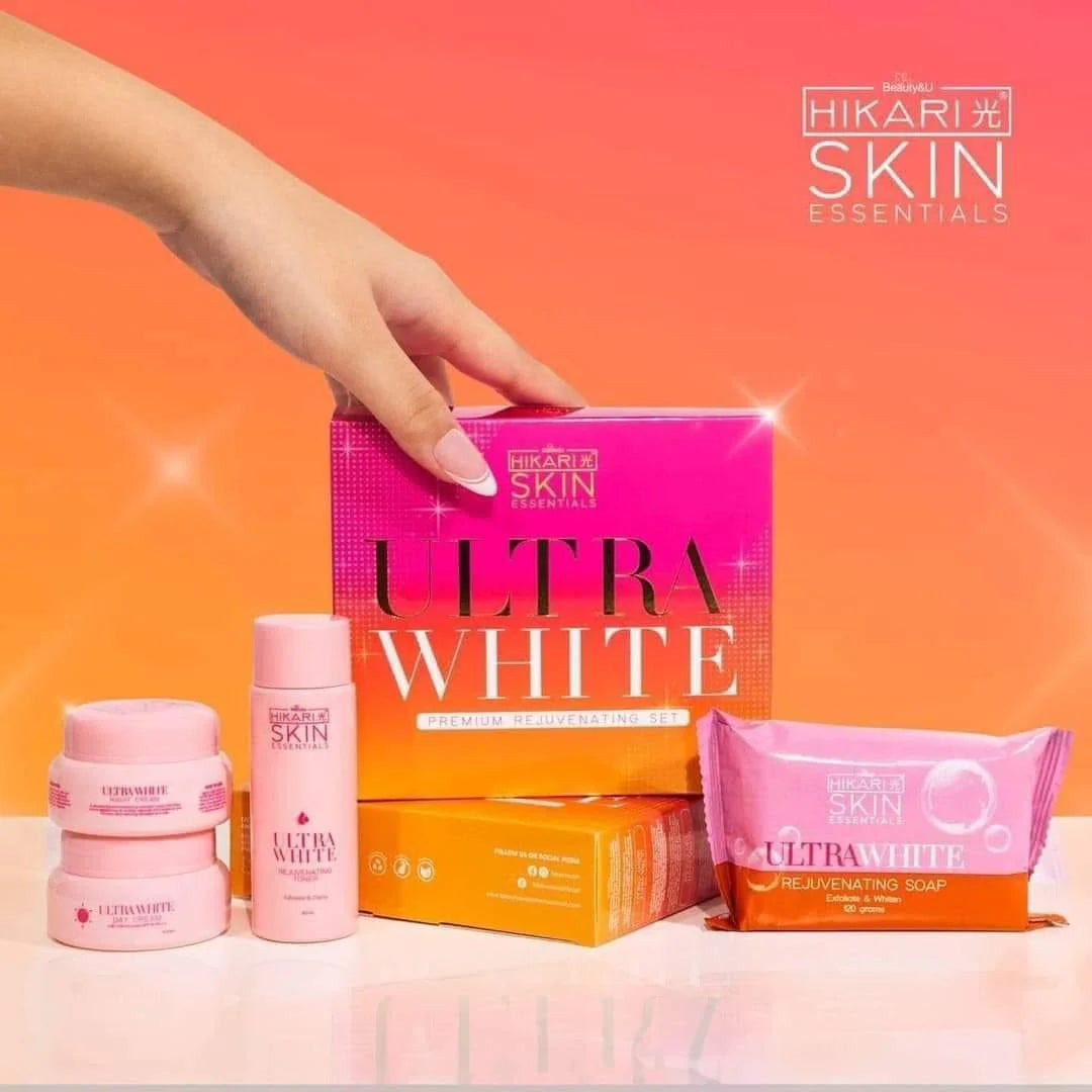 Hikari Skin Essentials - Ultra White Premium Rejuvenating Set