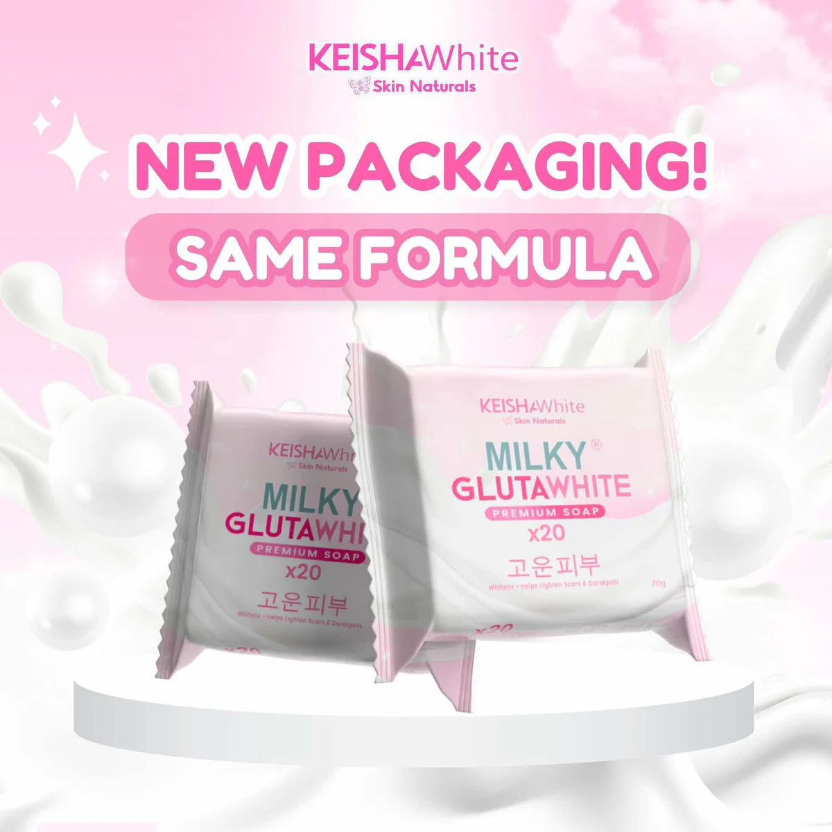Keisha White - Milky GlutaWhite Premium Soap X20 - 75g