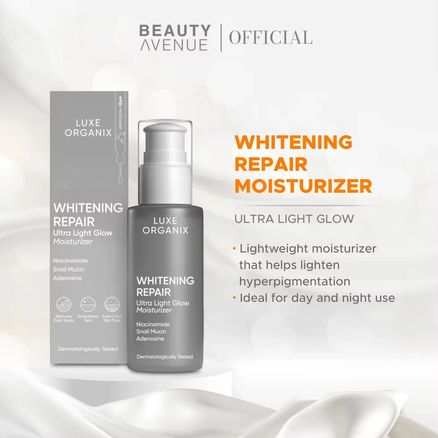 Luxe Organix - Whitening Repair Ultra Light Glow “MOISTURIZER” 80ml