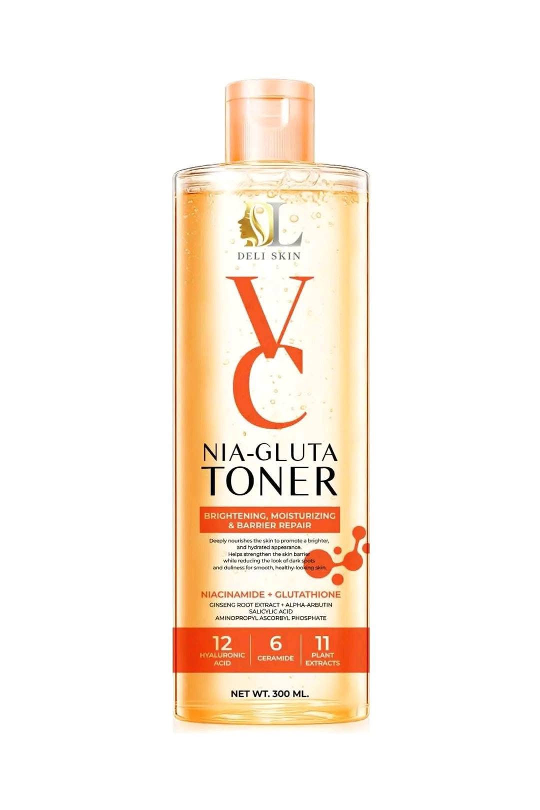 Deli Skin Vc Nia-Gluta Toner Niacinamide-Glutathione 300ml
