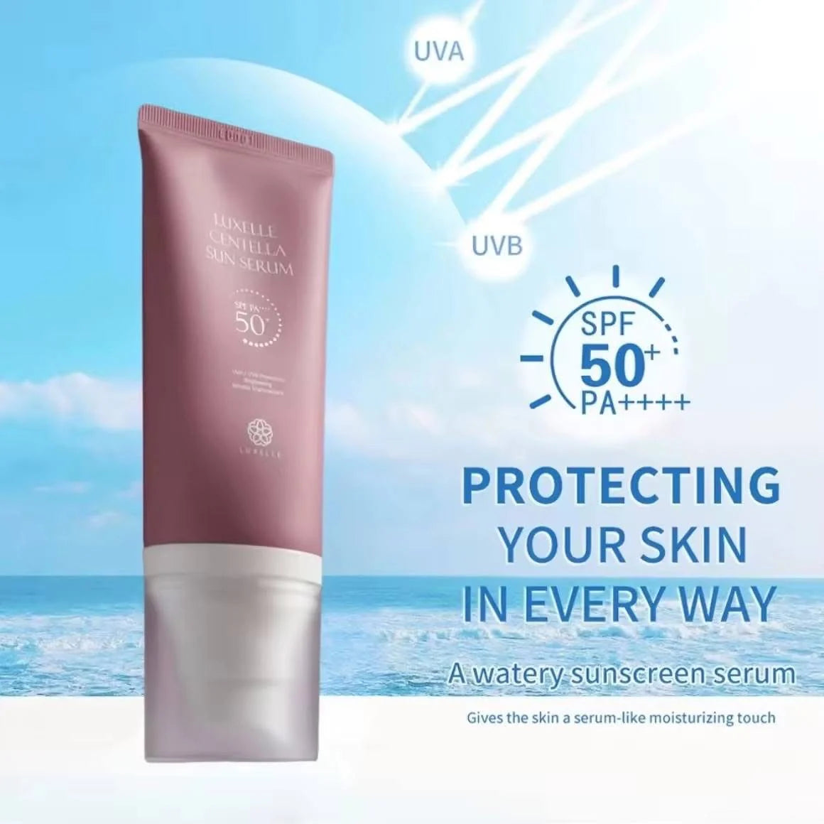 Luxelle - Centella Sun Serum SPF PA 50+ - 50ml