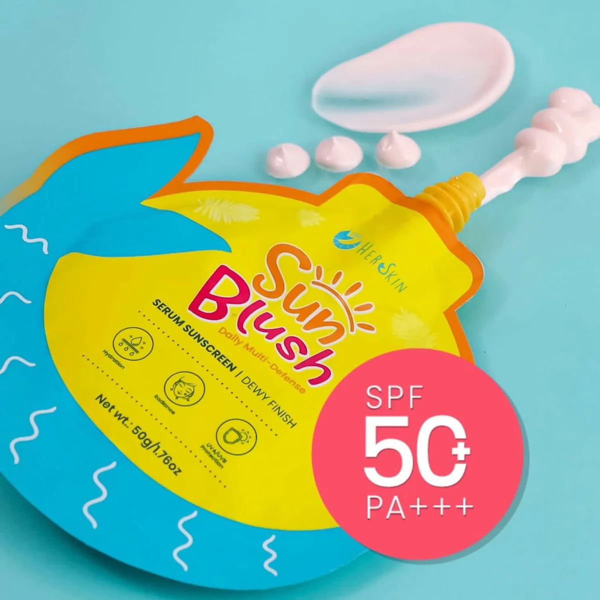 HerSkin - Sun Blush Serum Sunscreen SPF 50 PA+++ - 50g