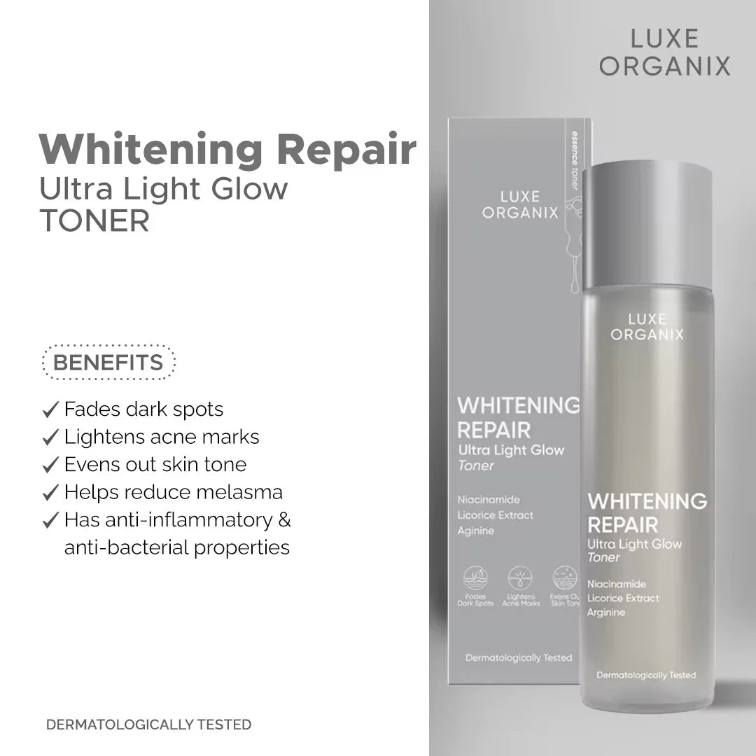 Luxe Organix - Whitening Repair Ultra Light Glow “TONER” 150ml - ( Gray Bottle )