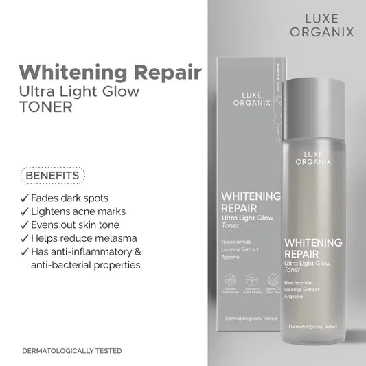 Luxe Organix - Whitening Repair Ultra Light Glow “TONER” 150ml - ( Gray Bottle )