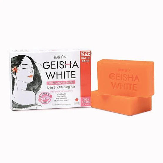 Geisha White - Scar and Blemish - Skin Brightening Bar - CLASSIC (Pink)
