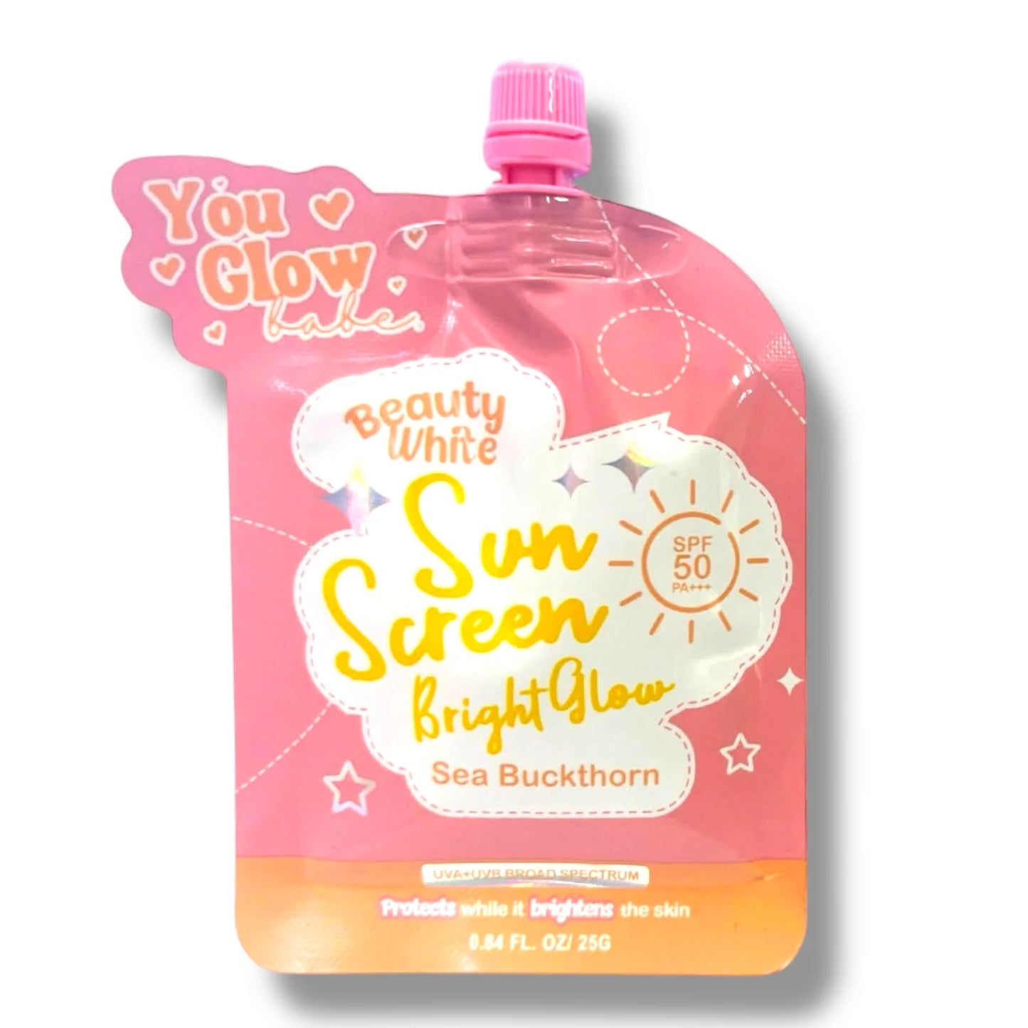 You Glow Babe - Beauty White “ SUNSCREEN” Bright Glow SPF 50 - 25g