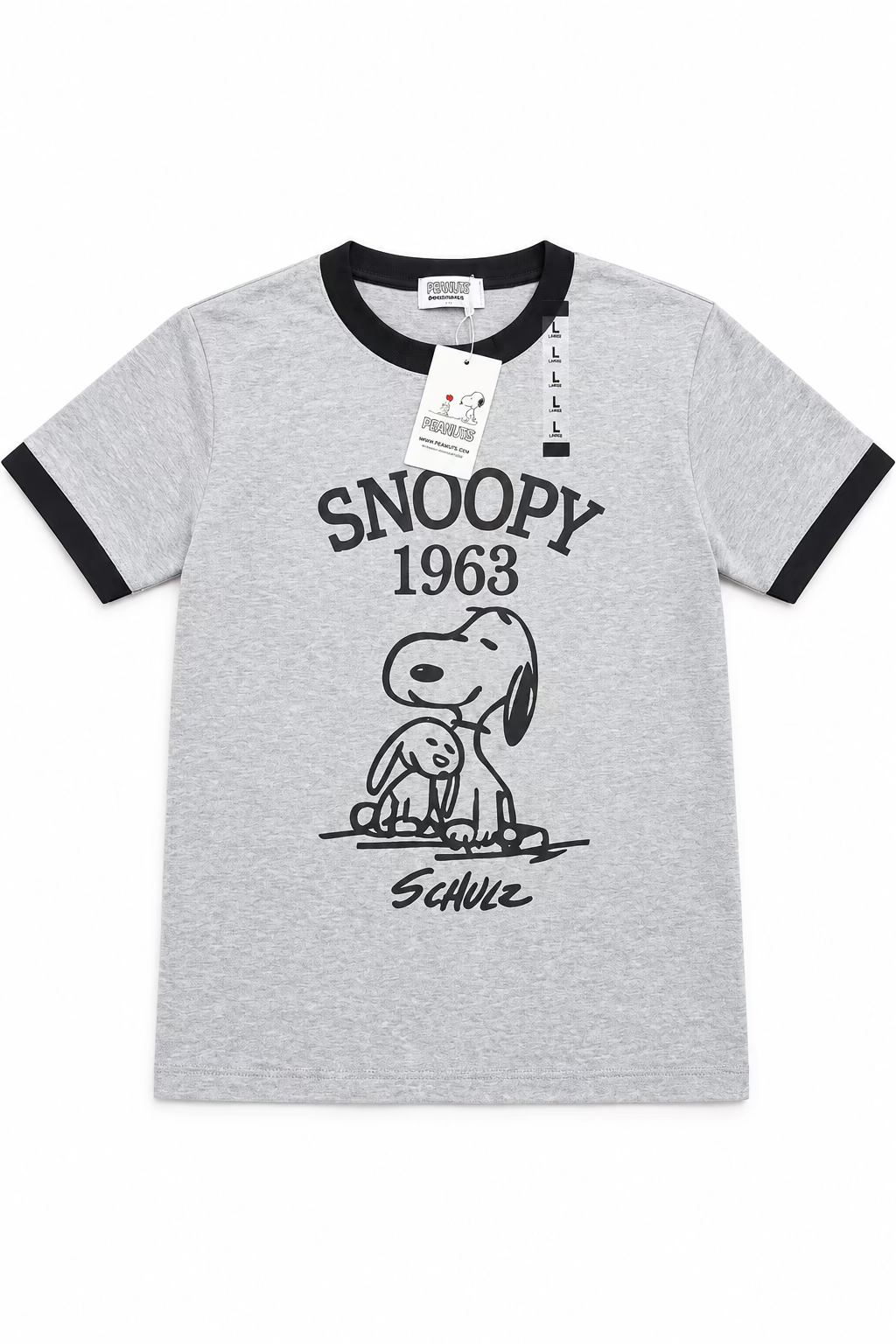 Grey Snoopy Graphic Tee