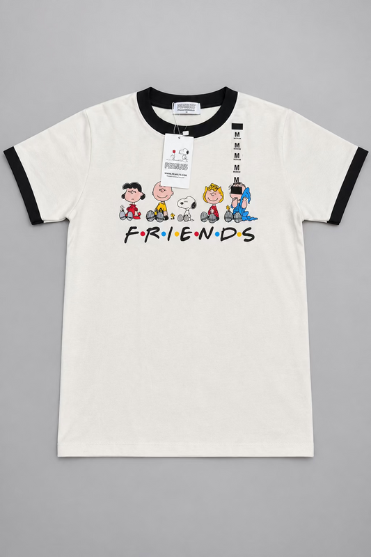 Peanuts Friends Ringer Tee
