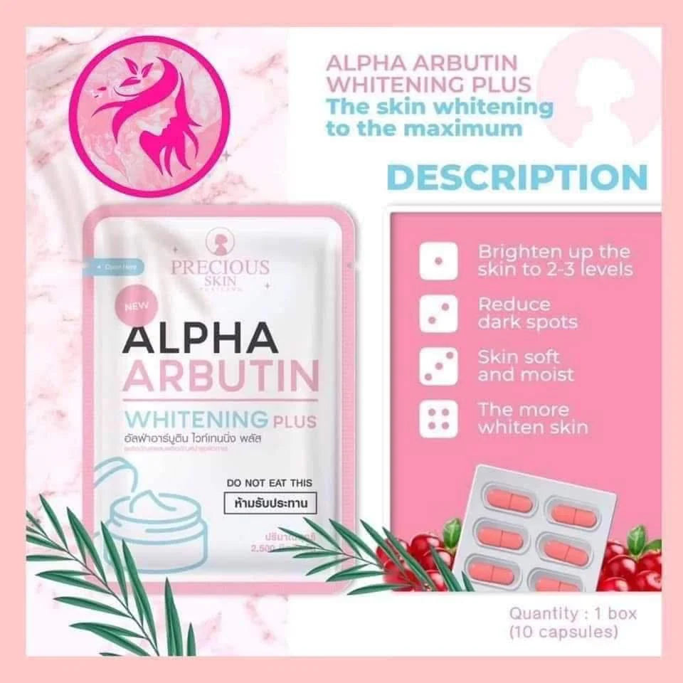 Precious Skin Alpha Arbutin 3+ Collagen Whitening Capsule
