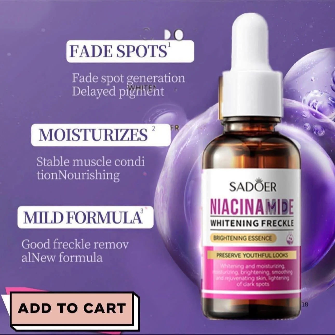 Sadoer Niacinamide Whiten Anti-Freckle 30ml