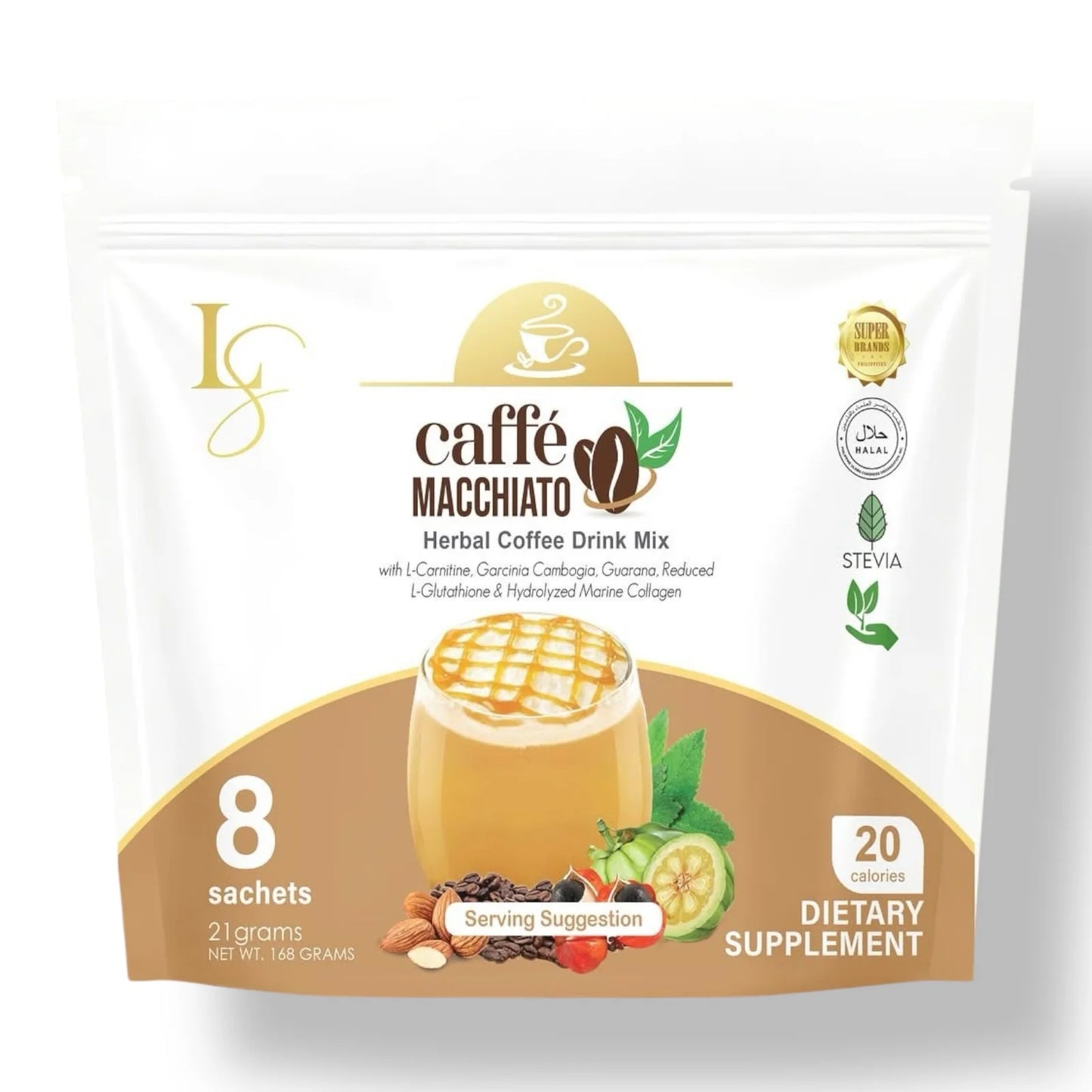 Luxe Slim - Caffe Macchiato - 8 sachet ( New Packaging ) ( 8 pc )