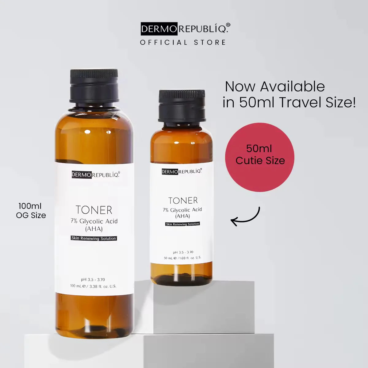 DERMOREPUBLIQ - TONER 7% Glycolic ( AHA ) Skin Renewing Solution ( TONER ) 100ml