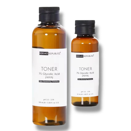 DERMOREPUBLIQ - TONER 7% Glycolic ( AHA ) Skin Renewing Solution ( TONER ) 100ml