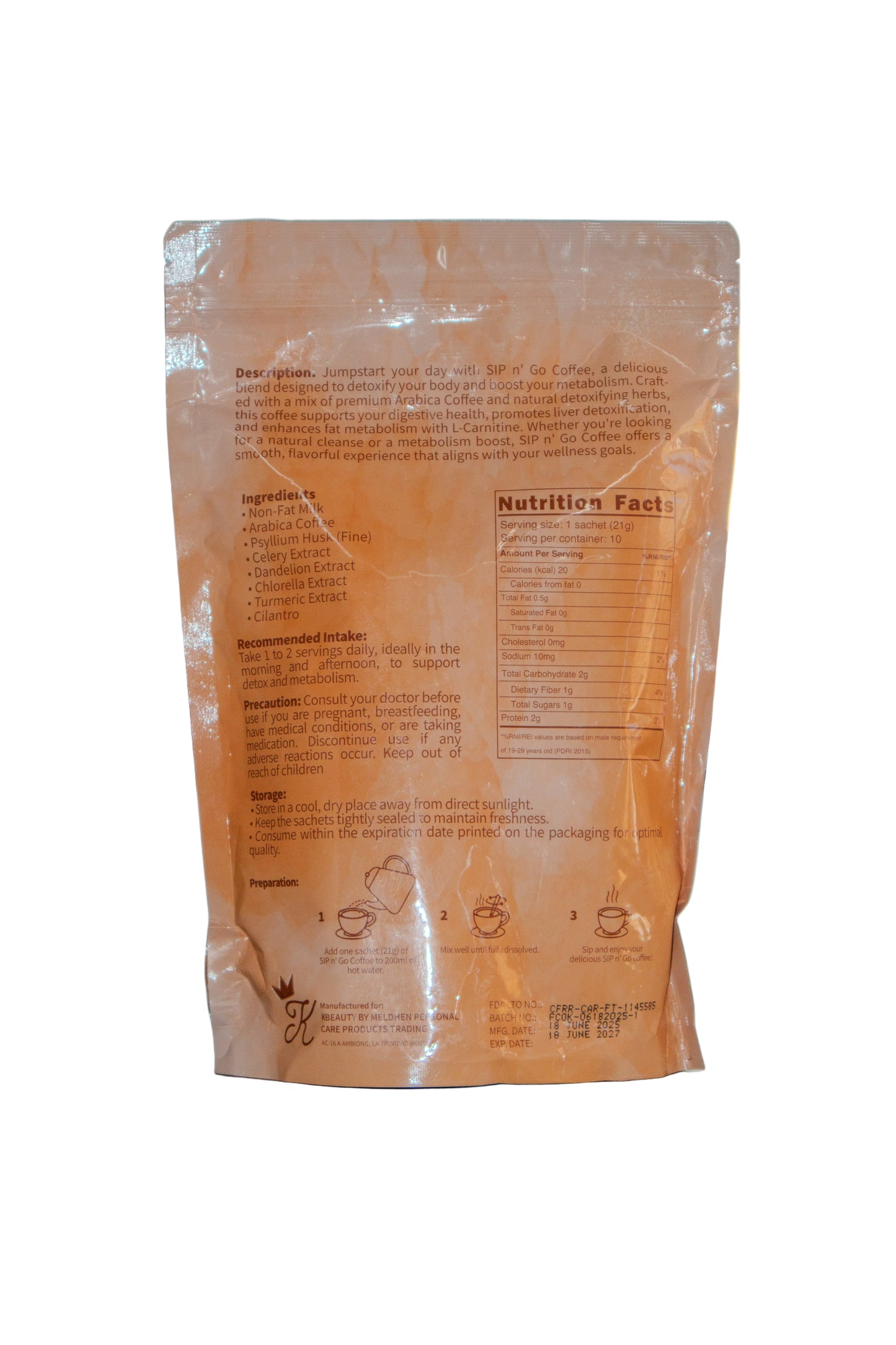 K-Drinks Sip n' Go Detox Coffee