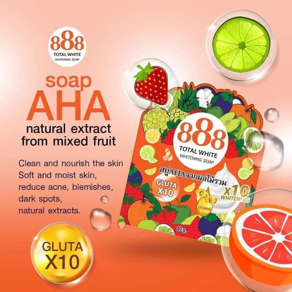 888 Total White Whitening Soap