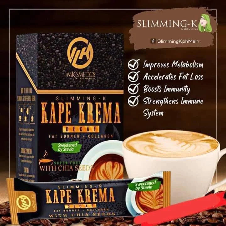 MKSmetics - Kape Krema Decaf with Chia Seeds 10x21g