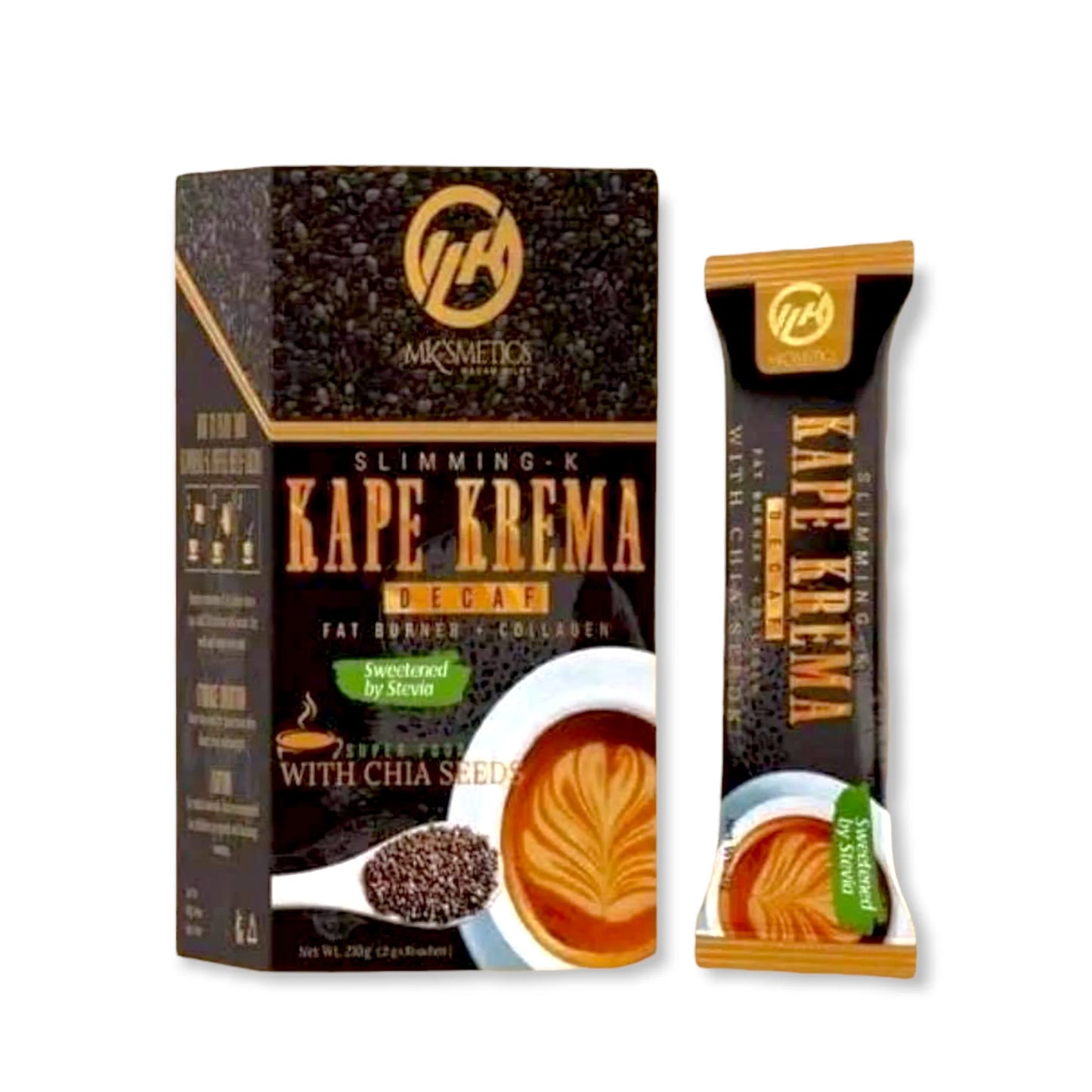 MKSmetics - Kape Krema Decaf with Chia Seeds 10x21g