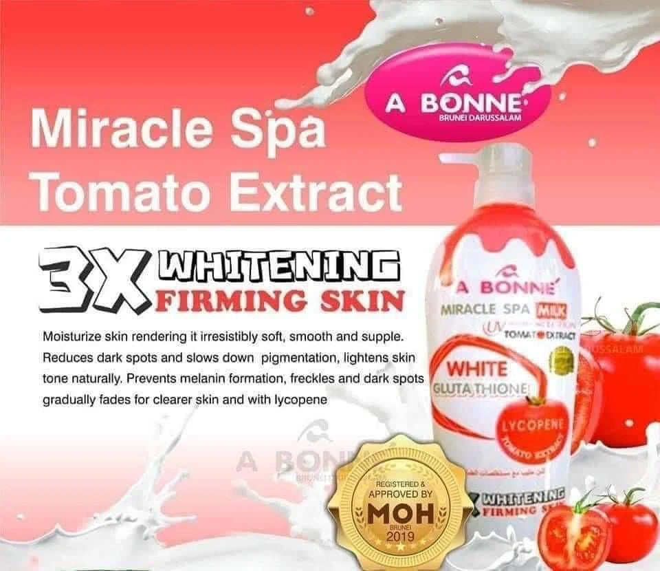 A Bonne Miracle Spa Milk Lotion - TOMATO Extract 500 ML