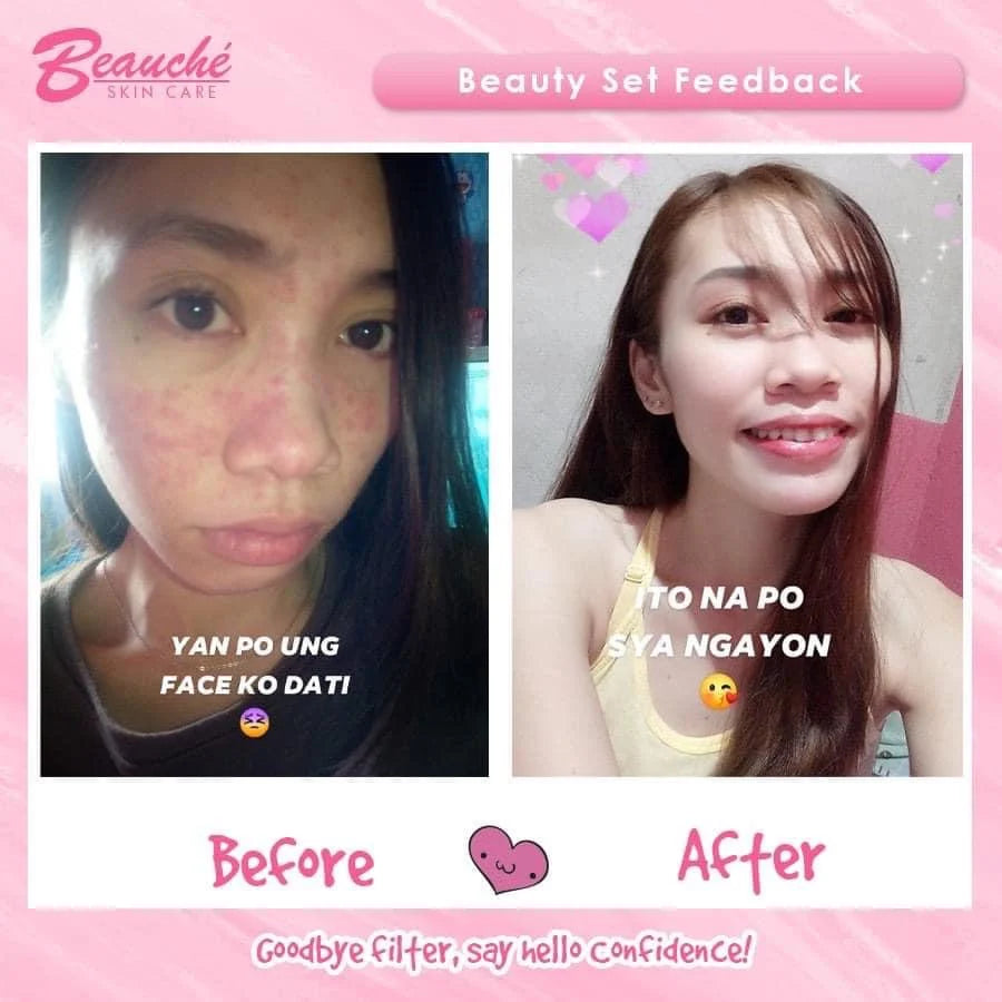 Beauche Skin care Rejuvenating set (light pink box)